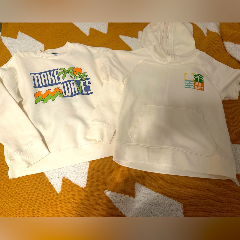 Boy’s Old Navy - Size 8 Sweater and Hooded Tee
